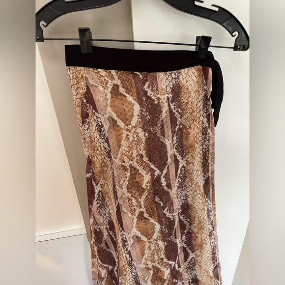 WOMENS HOUSE OF HARLOW SNAKESKIN WRAP SKIRT SIZE XS - Picture 6 of 11